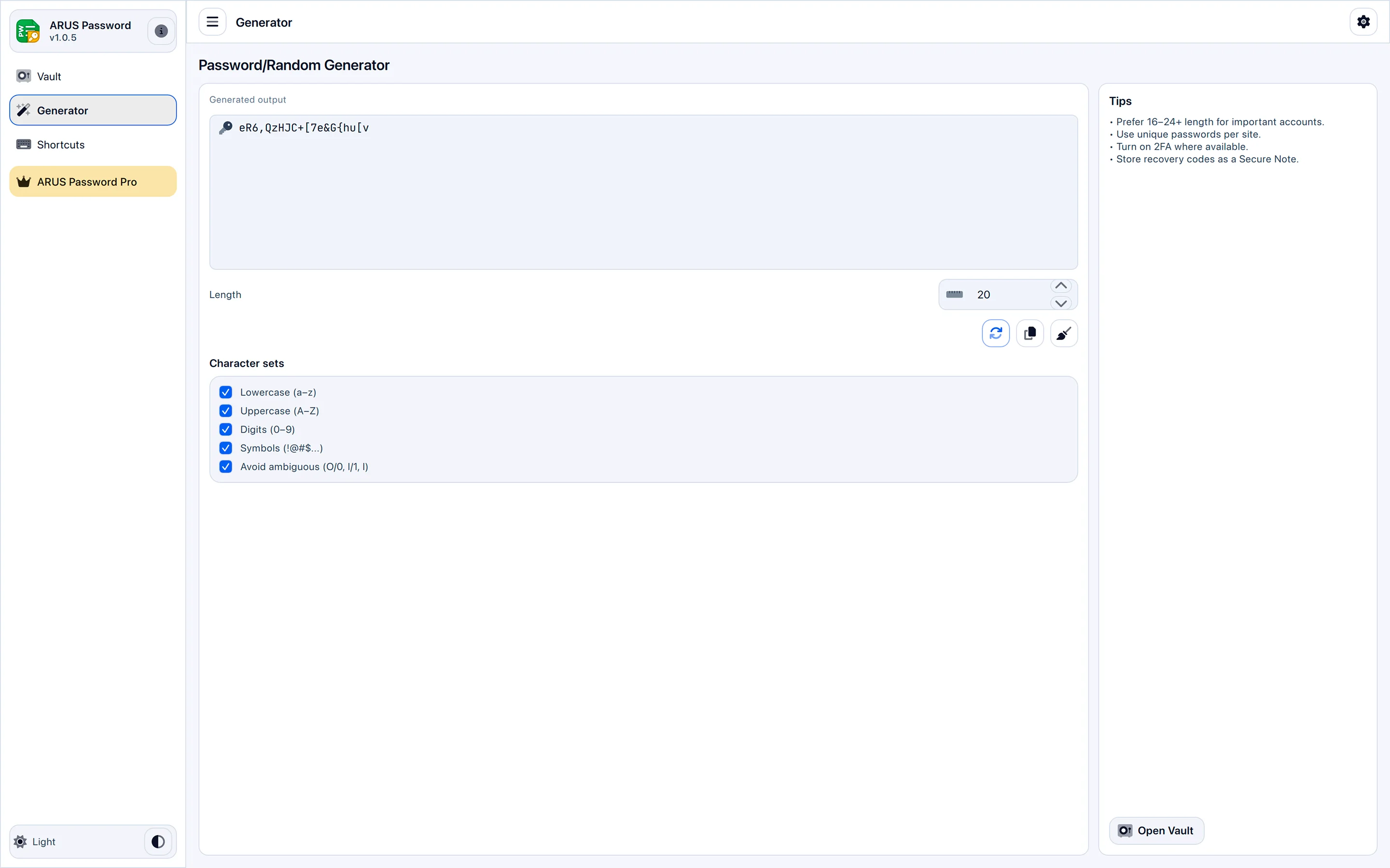 ARUS Password — Offline Password Manager & Encrypted Vault screenshot 3